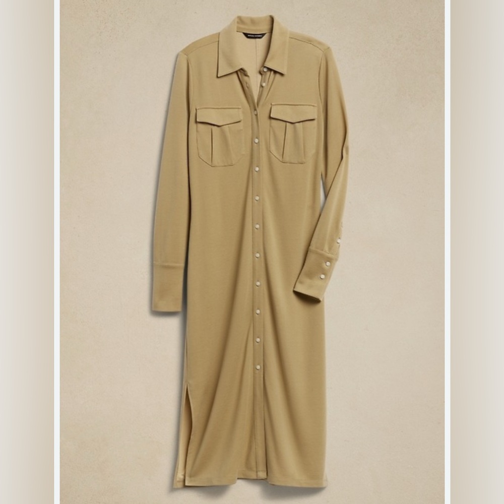 Banana Republic Tan Alegre Polo Dress